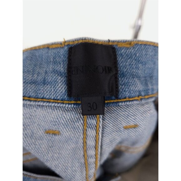 En Noir Cobain Denim Camo Underlays Jeans Size 30 Mens Light Blue Wash - Picture 9 of 10